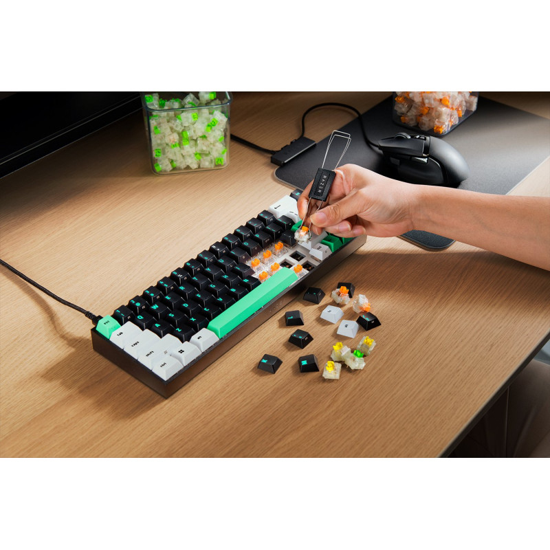 Razer Reclusa X Mini 65% mechaninė žaidimų klaviatūra, laidinė, US, Razer Mechanical Switches Gen-3 (Tactile), juoda