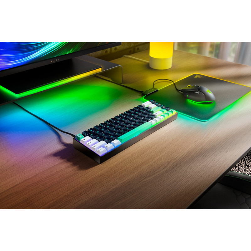 Razer Reclusa X Mini 65% mechaninė žaidimų klaviatūra, laidinė, US, Razer Mechanical Switches Gen-3 (Tactile), juoda