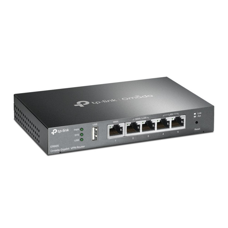 TP-Link ER605 (TL-R605) gigabitinis VPN maršrutizatorius, juodas