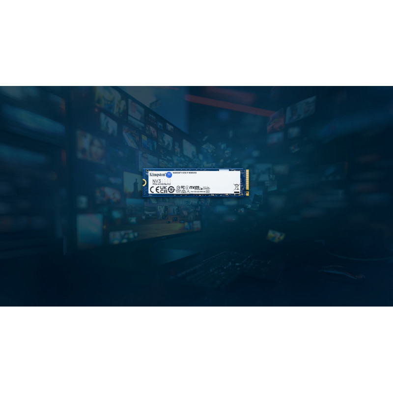 Kingston NV3 500GB M.2 2280 PCIe 4.0 x4 NVMe vidinis SSD (SNV3S/500GBK)