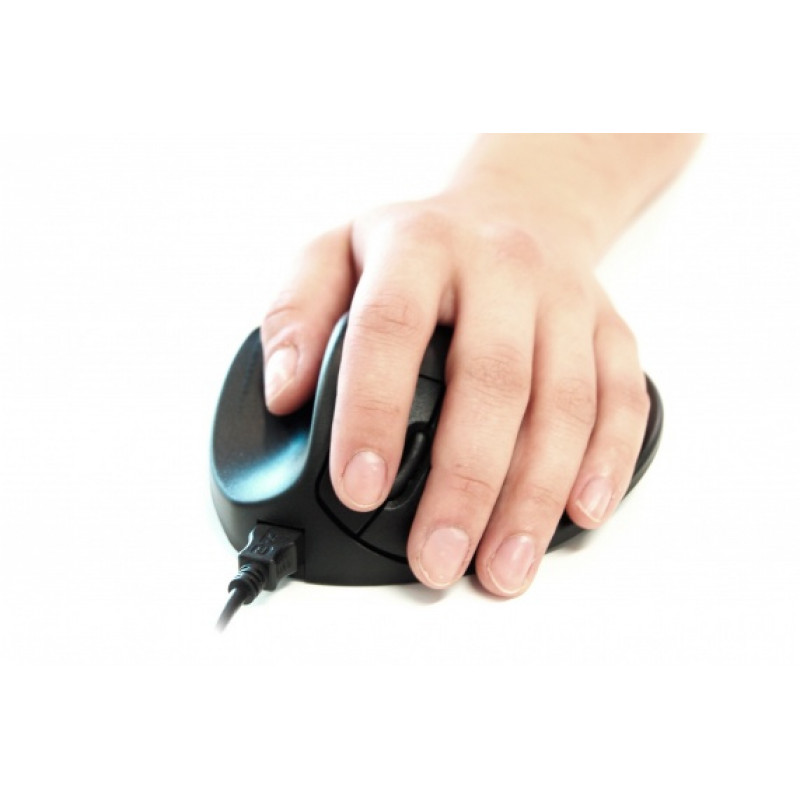 Bakker Elkhuizen Hippus HandShoeMouse Small ergonominė pelė, kairiarankiams (BNEP170L)