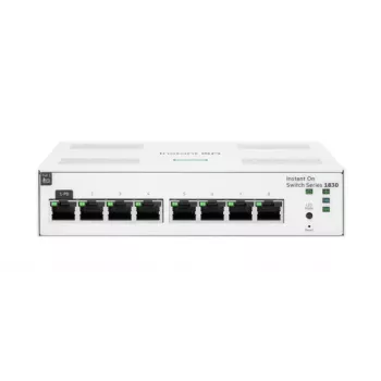 HPE Networking Instant On 1830 8 prievadų gigabito komutatorius, be ventiliatoriaus (JL810A#ABG)