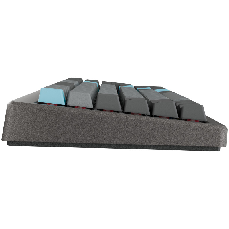 Ducky Cushion 98 žaidimų klaviatūra, 96%, US išdėstymas (ANSI), Shush žali jungikliai - Nickel (DKCUS2598-DDUSPHCC3H1)