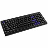 Ducky Cushion 98 žaidimų klaviatūra, 96%, US išdėstymas (ANSI), Shush žali jungikliai - matinė juoda