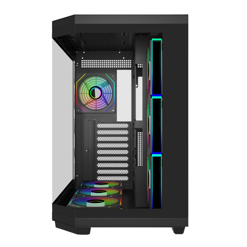 FSP U580 ARGB ATX Ultra bokštas žaidimų korpusas – juodas