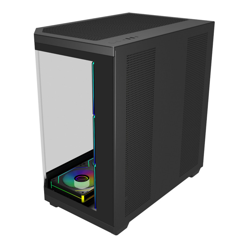 FSP U580 ARGB ATX Ultra bokštas žaidimų korpusas – juodas