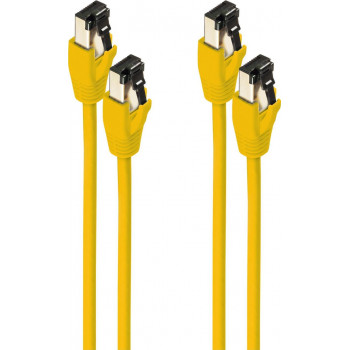 shiverpeaks Cat8.1 F/FTP komutacinis kabelis, 7,5 m, geltonas