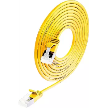 Wirewin Slim Cat6a U/FTP komutacinis kabelis RJ45, 5 m, geltonas