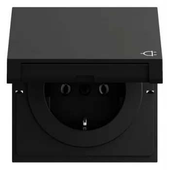 Gira 445474 SCHUKO lizdas KD, System 70, juodas