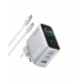 Anker įkroviklio ekranas 2C1A 100W įkrovimo adapteris - Sidabrinis (B121BG41)