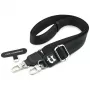 Karl Lagerfeld universalus dirželis Tether Patch Choupette Metal Logo, juodas, KF002656