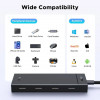 Ugreen USB-C šakotuvas į 4x USB-C 3.2 / 1x USB-C 100W PD CM806 juodas