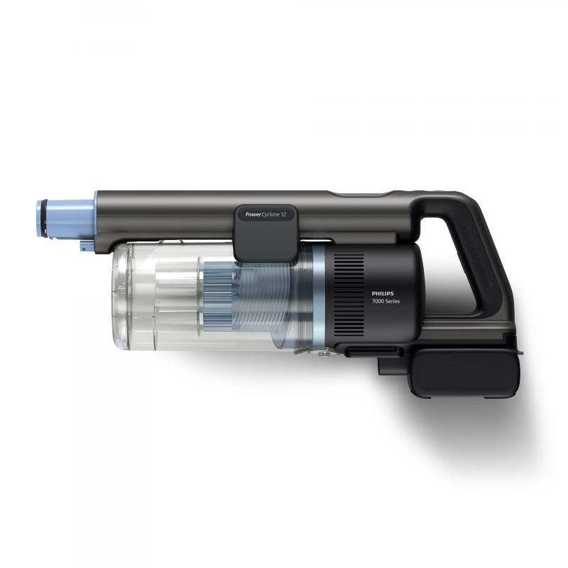 Philips Aqua 7000 XC7053/01 belaidis šlapio ir sauso valymo lazdelinis dulkių siurblys, juodas