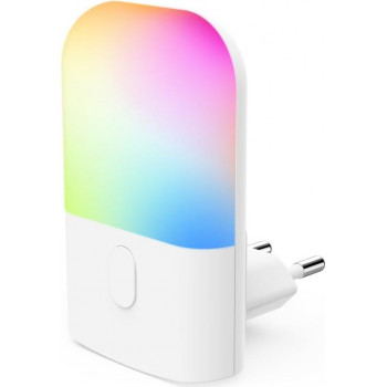 Hama LED naktinė lemputė Color, kištukinė, prieblandos jutiklis, spalvų kaita, RGB