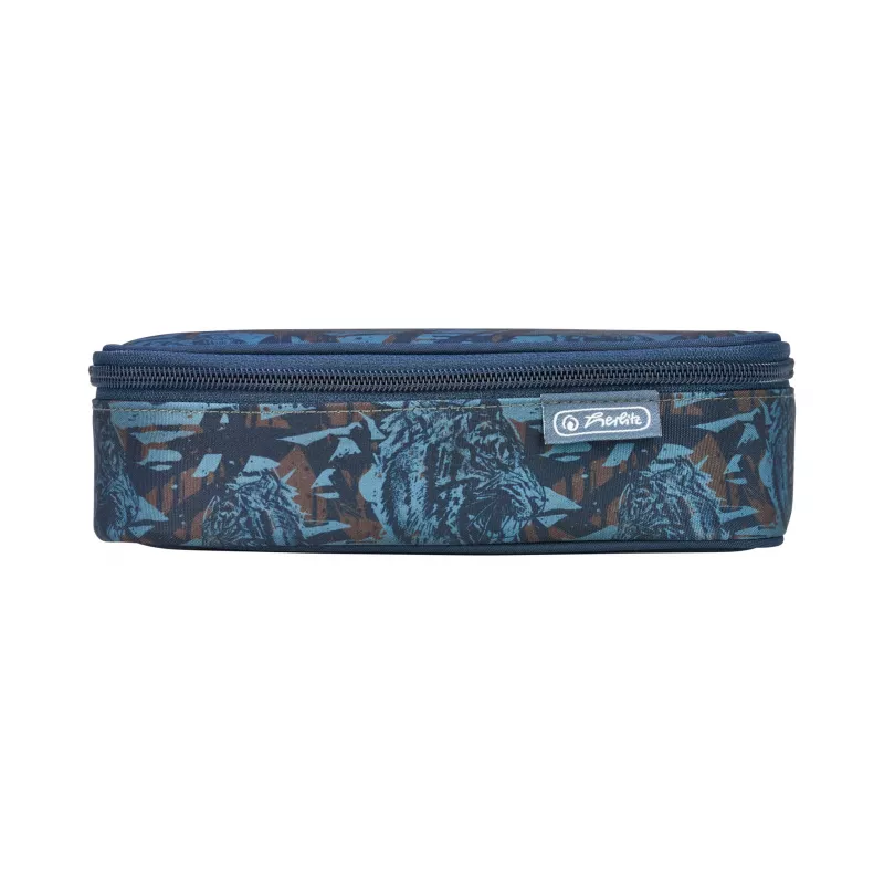 herlitz be.bag beatBox pieštukų dėklas Camo Tiger, poliesteris, XXL užtrauktuku pagrindinis skyrius