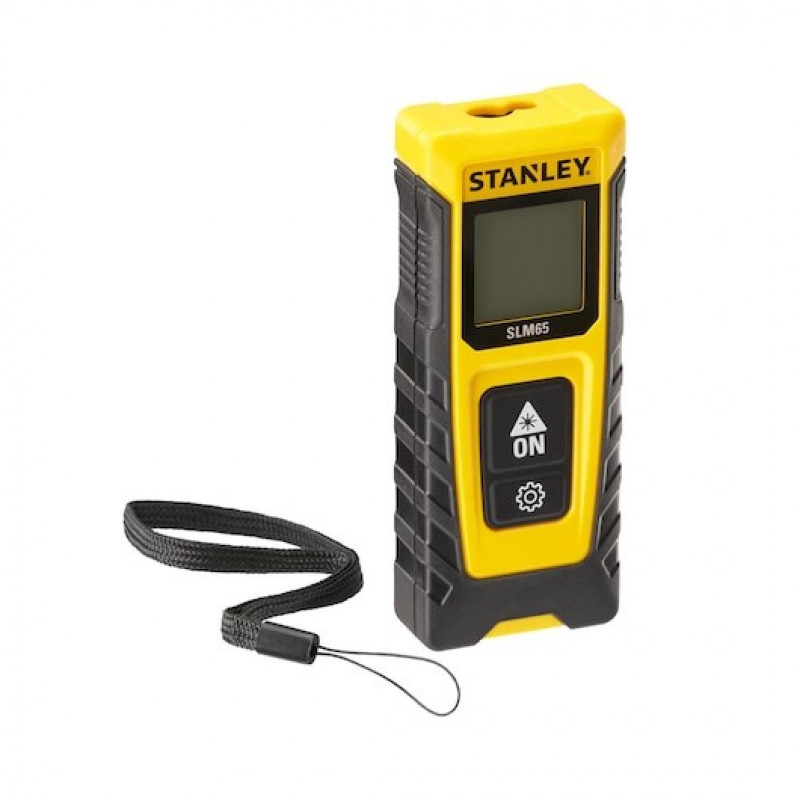 Stanley SLM65 lazerinis atstumo matuoklis, juodas, geltonas, 20 m