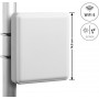 Delock WiFi 6 antena N lizdas 9–12 dBi kryptinė, montuojama ant sienos ir stiebo, lauko, balta