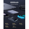 Ugreen PB720 nešiojamas įkroviklis 20000 mAh, pilkas