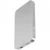 Nevox belaidis magnetinis power bank Qi2, 5000 mAh, sidabrinis/baltas