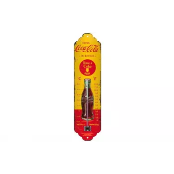 TFA Dostmann NOSTALGIC ART Coca Cola termometras, geltonas, raudonas