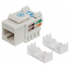 Intellinet 210355 Keystone modulis RJ45 UTP Cat5e, Punch-Down, baltas