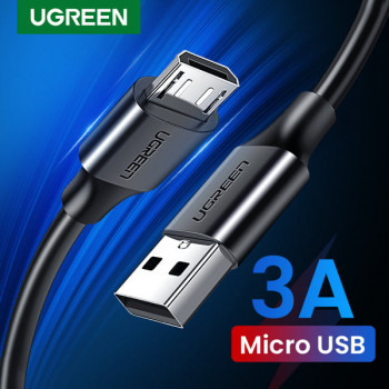 Ugreen USB kabelis USB-A į Micro-USB, 0.5 m, juodas
