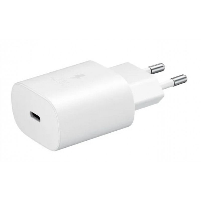 Samsung kelioninis adapteris TA800 su USB-C į USB-C kabeliu, baltas