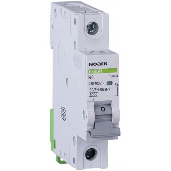 Noark Ex9BN 1P B20 miniatiūrinis automatinis jungiklis, B, 20 A, 1P, 6 kA (100009)