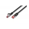 Tinklo komutacinis kabelis Wirewin Cat6a S/FTP, 2 m, juodas