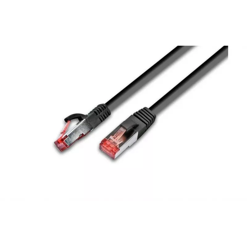 Tinklo komutacinis kabelis Wirewin Cat6a S/FTP, 2 m, juodas