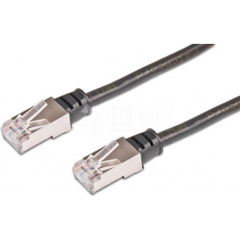 Tinklo komutacinis kabelis Wirewin Cat5e U/FTP, 2 m, juodas