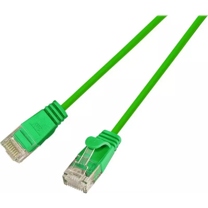 Wirewin Slim Cat6 U/UTP komutacinis kabelis, 2 m, žalias