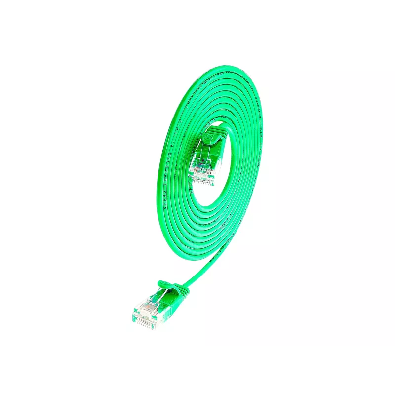 Wirewin Slim Cat6 U/UTP komutacinis kabelis, 2 m, žalias