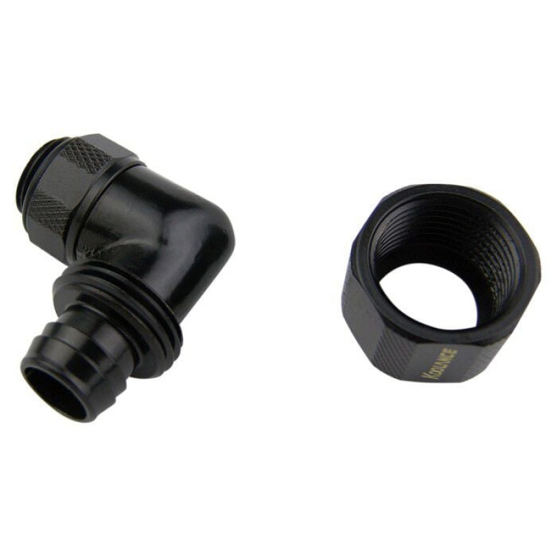 Koolance suspaudžiamoji jungtis 10mm x 13mm – juoda