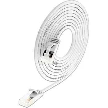 Wirewin Slim Cat6a Light komutacinis kabelis, apvalus, U/FTP, Ø 3,8 mm, baltas (PKW-LIGHT-STP-K6A 0.15 WS)