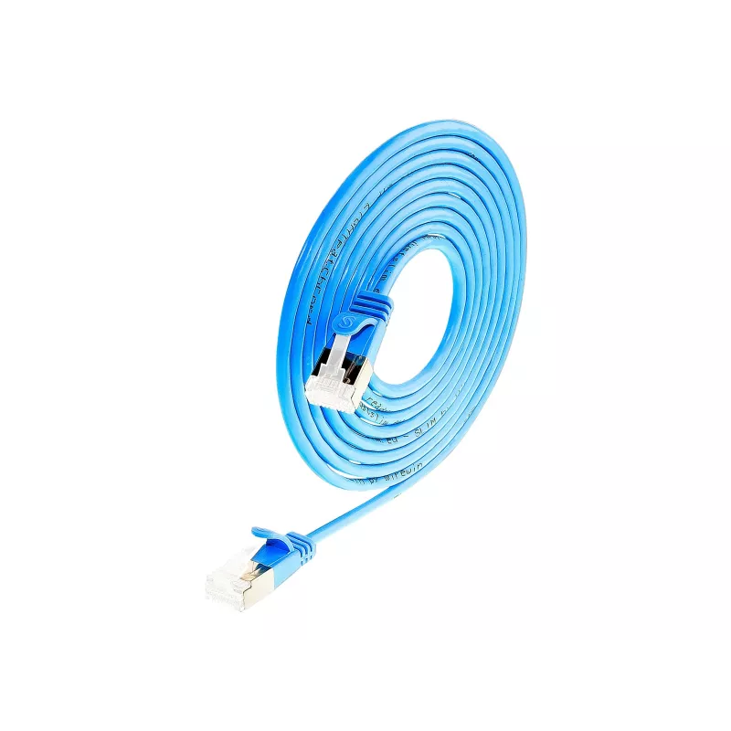 Wirewin Slim Cat6a U/FTP komutacinis kabelis RJ45, 0,25 m, mėlynas