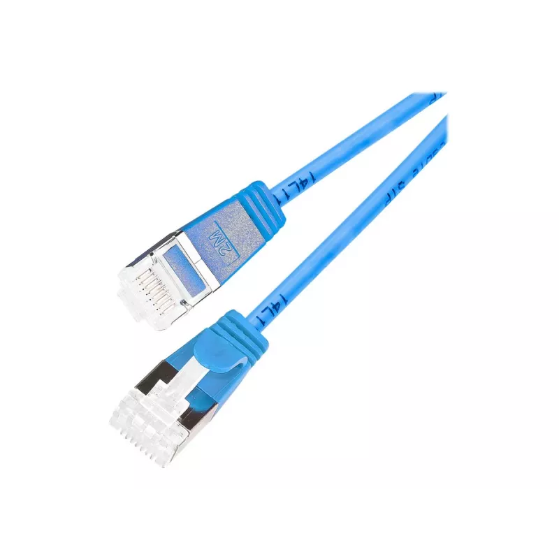 Wirewin Slim Cat6a U/FTP komutacinis kabelis RJ45, 0,25 m, mėlynas