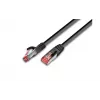 Wirewin Cat6 S/FTP komutacinis kabelis, 0,25 m, juodas