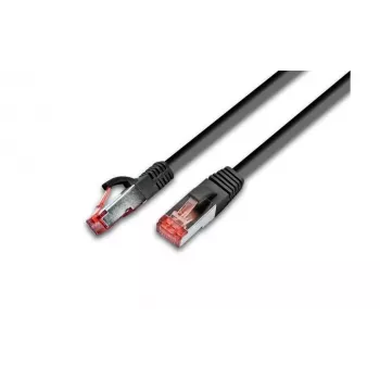 Wirewin Cat6 S/FTP komutacinis kabelis, 0,25 m, juodas