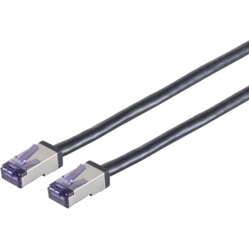 Shiverpeaks Cat6a S/FTP komutacinis kabelis RJ45, 0,15 m, juodas