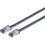 Shiverpeaks Cat6a S/FTP komutacinis kabelis RJ45, 0,15 m, juodas