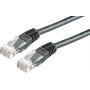Secomp Cat6 U/UTP komutacinis kabelis RJ45, 5 m, juodas