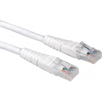 Secomp Cat6 U/UTP komutacinis kabelis RJ45, 3 m, baltas