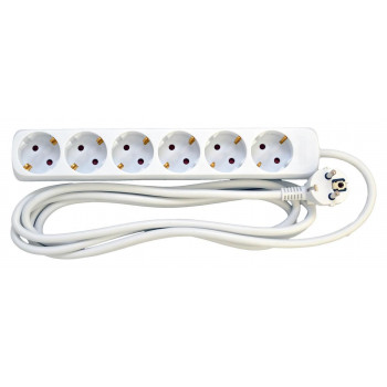 Mercodan Schuko maitinimo juosta su 6 lizdais (584420021)