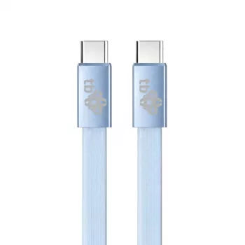 TB USB 2.0 kabelis USB-C–USB-C, 1 m, 60 W, mėlynas