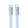 TB USB 2.0 kabelis USB-C–USB-C, 1 m, 60 W, mėlynas