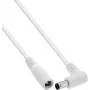 InLine® DC ilginimo kabelis, kampuotas kištukas, 5.5 x 2.1 mm, baltas, 0.5 m