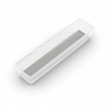 KIS Sistemo Organizer 4 stalčių organizatorius, 30 x 7,5 x 5 cm, permatomas/šviesiai pilkas