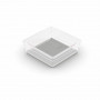 KIS Box Sistemo Organizer 6 15 x 15 x 5 cm permatomas/šviesiai pilkas