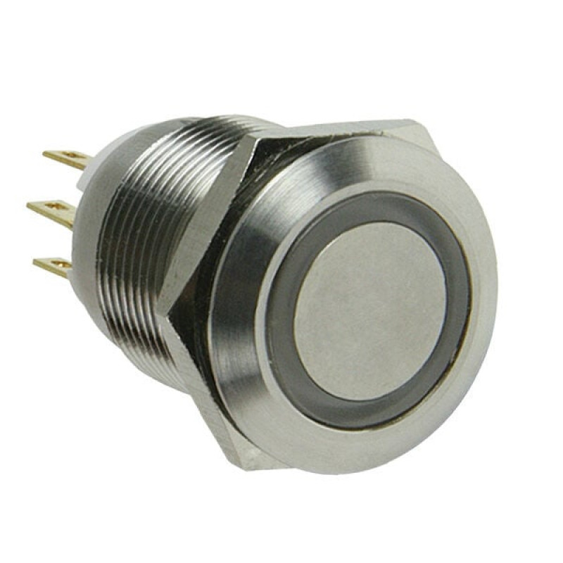 Lamptron antivandalinis mygtukas / jungiklis 16mm - Silverline - mėlynas